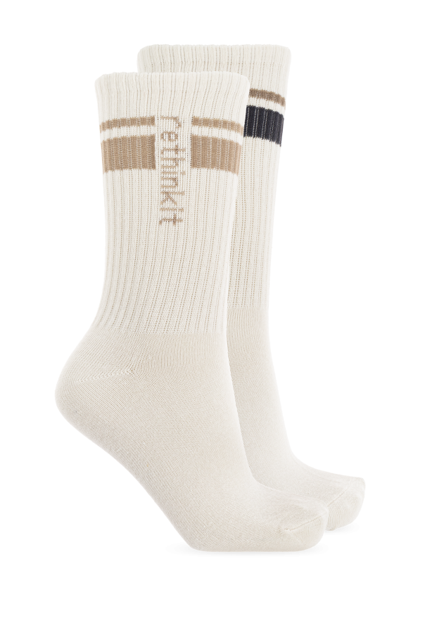 Two-pack of socks with logo od Rethinkit Studios