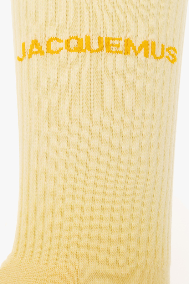 Jacquemus Celio T-shirt grigia con stampa sul petto