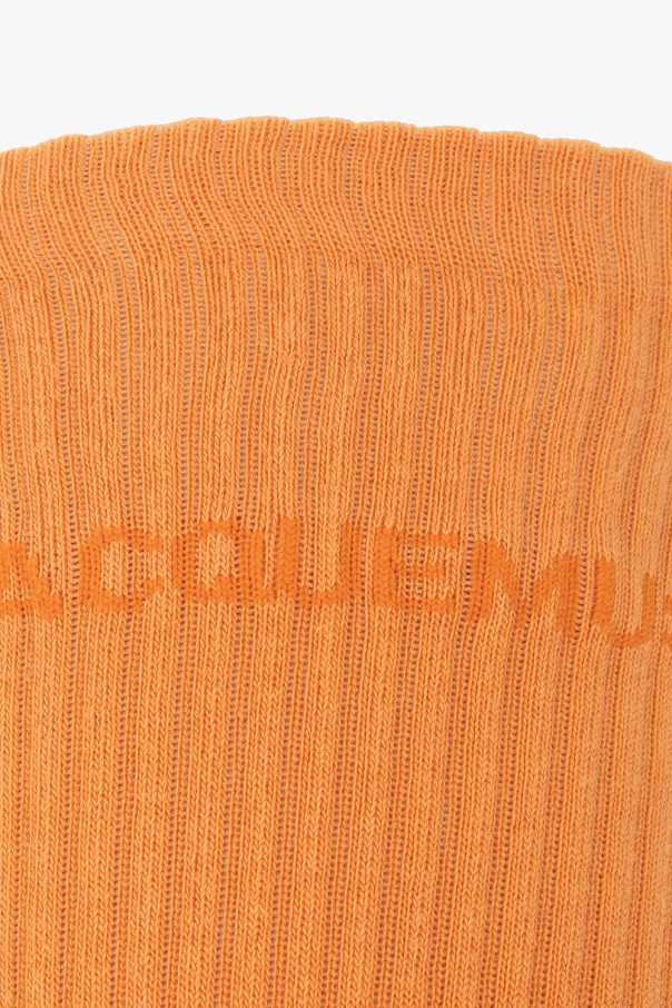 Jacquemus MSGM drawstring-waist cropped hoodie