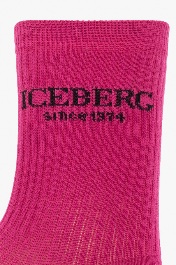 Iceberg PINK Socks with logo