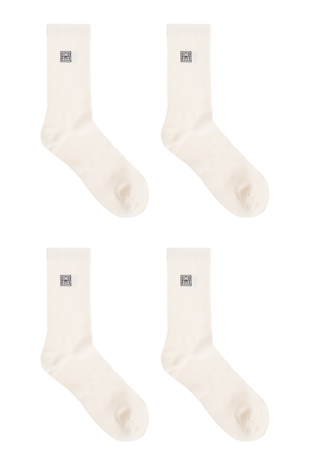 TOTEME Dúo de calcetines con logo