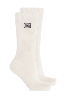 Two-pack of socks with logo