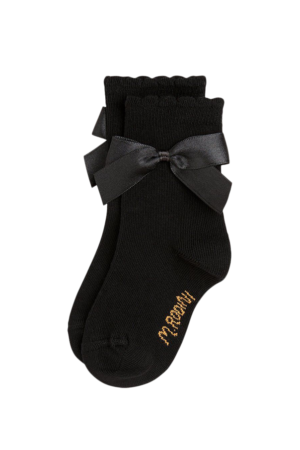Cotton socks with a bow od Mini Rodini