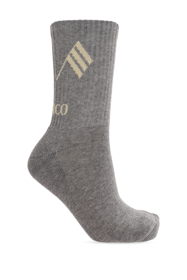 Cotton socks with logo od The Attico