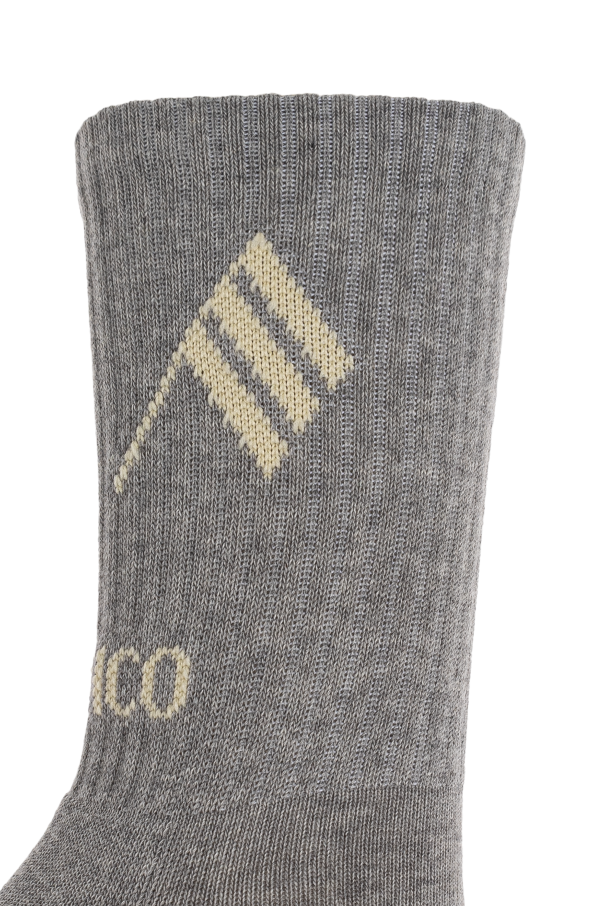 The Attico Cotton socks with logo