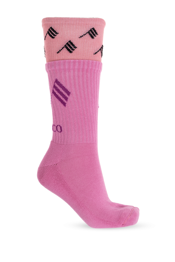 Cotton socks with logo od The Attico