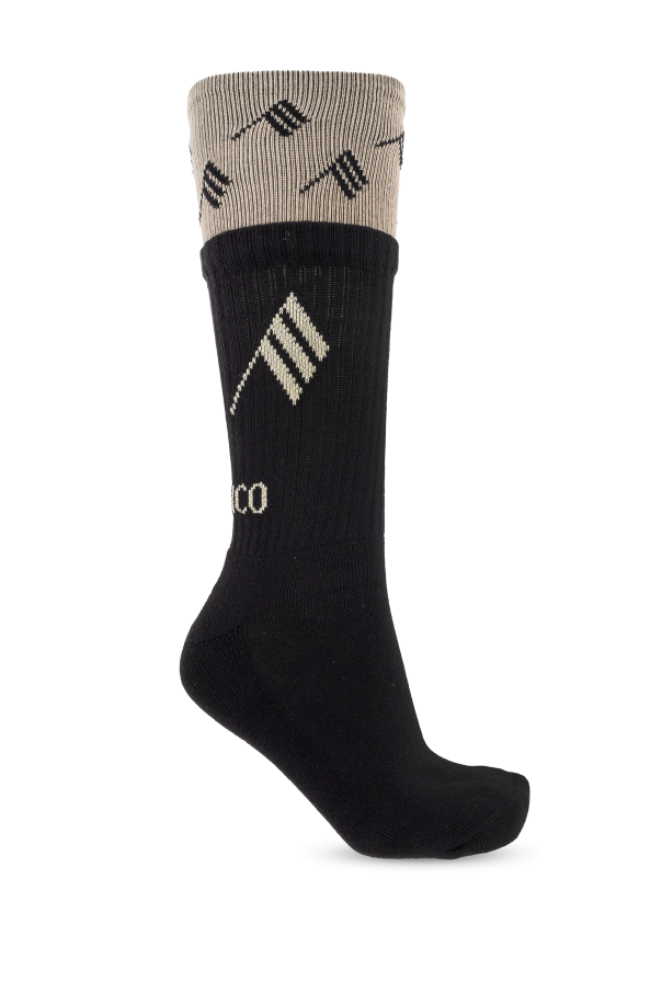 Cotton socks with logo od The Attico