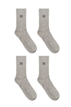 TOTEME Two-pack of socks with logo