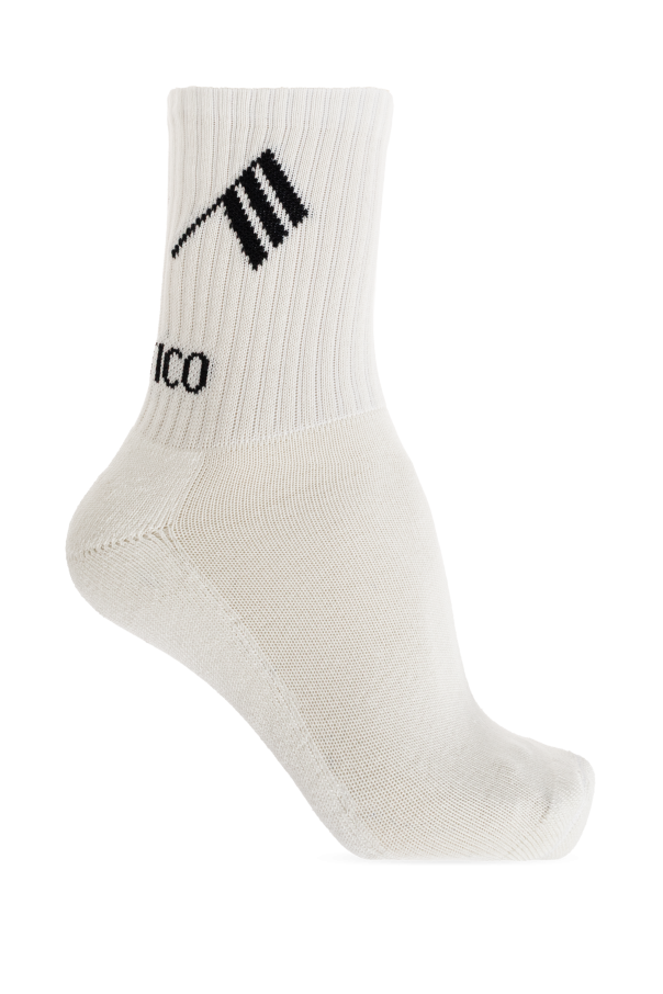 Cotton socks with logo od The Attico