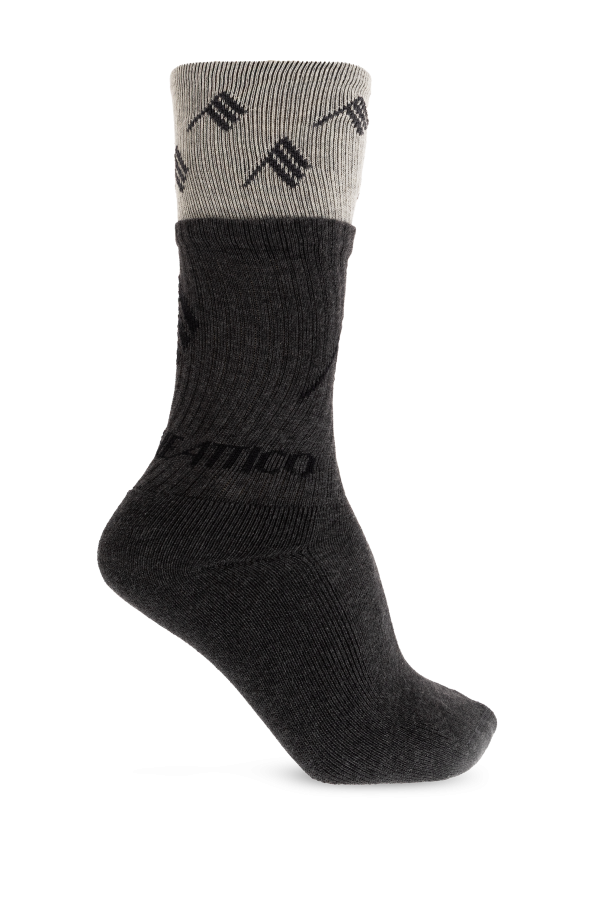 Cotton socks with logo od The Attico