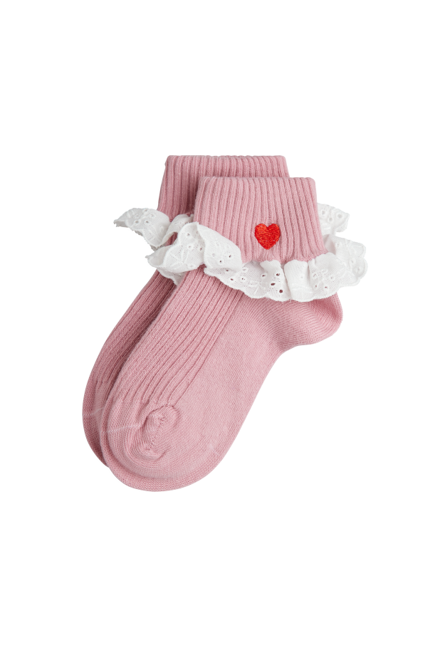 Cotton socks with a frill od Mini Rodini
