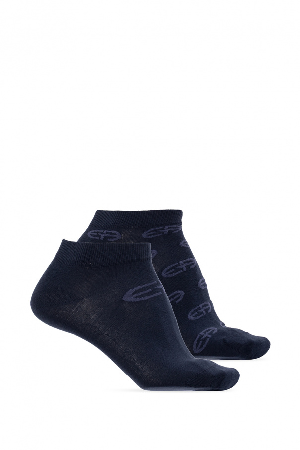 Emporio Swim armani Monogrammed socks two-pack