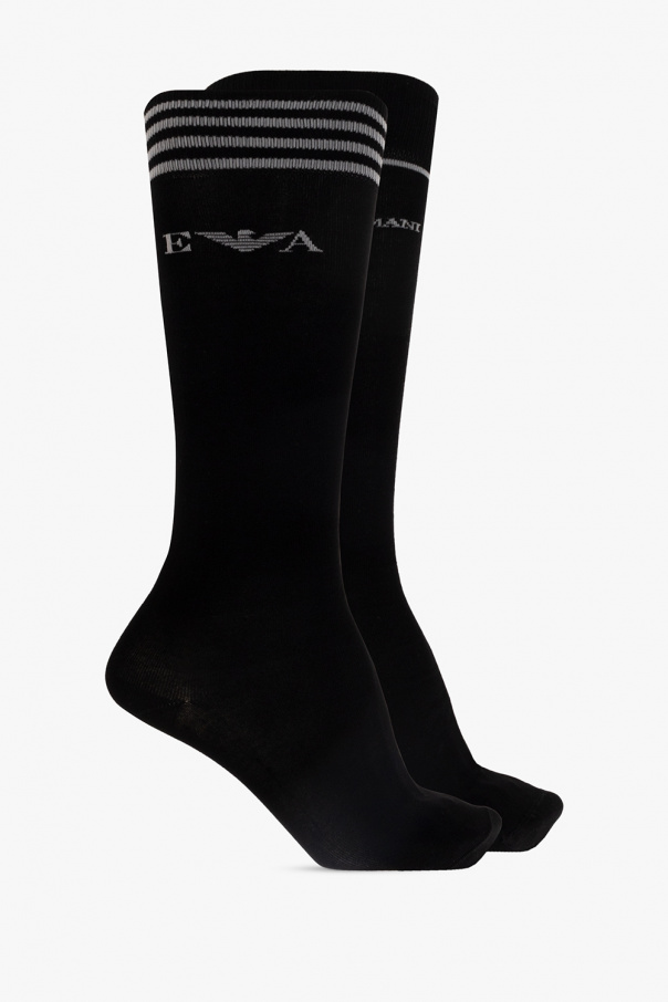Emporio button Armani Branded socks two-pack