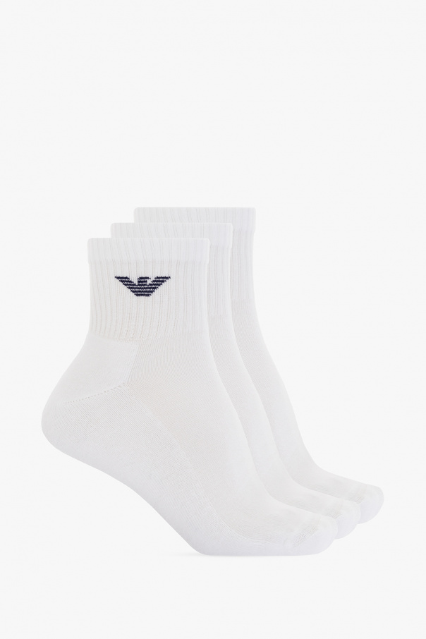 Emporio Armani pairs of men s high socks emporio armani 303122 2r300 00010 bianco