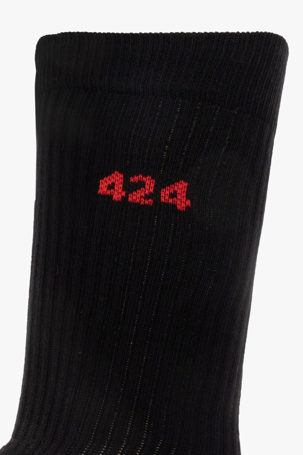 424 BLACK Socks with logo