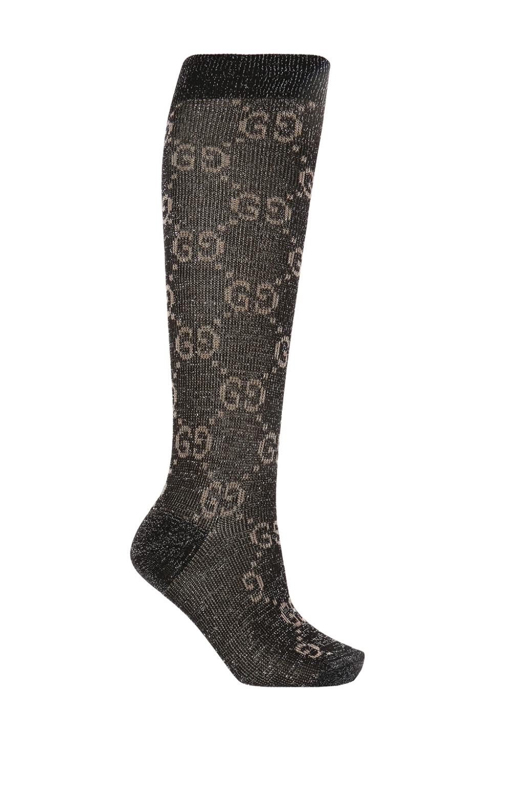 Gucci Logo-embroidered knee-high socks