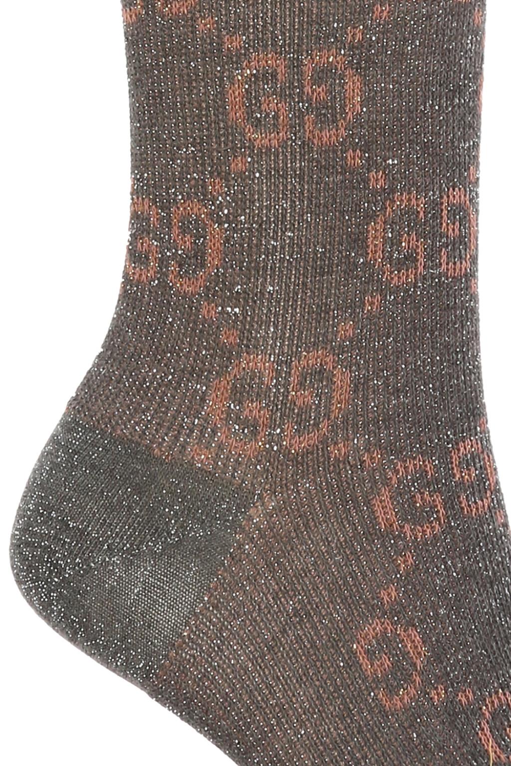 Gucci Logo-embroidered knee-high socks