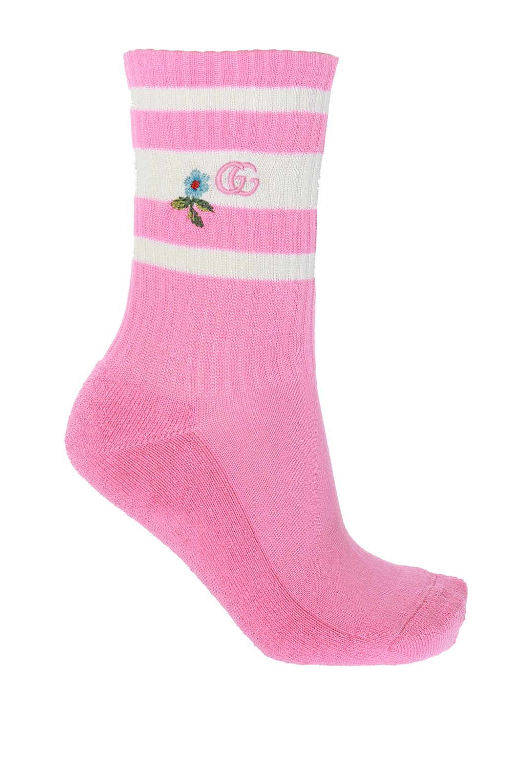 Pink Logo-embroidered socks Gucci - Vitkac KR
