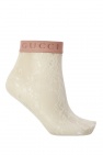 Gucci cream Logo socks