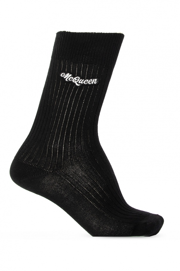 Alexander McQueen Logo-patched socks