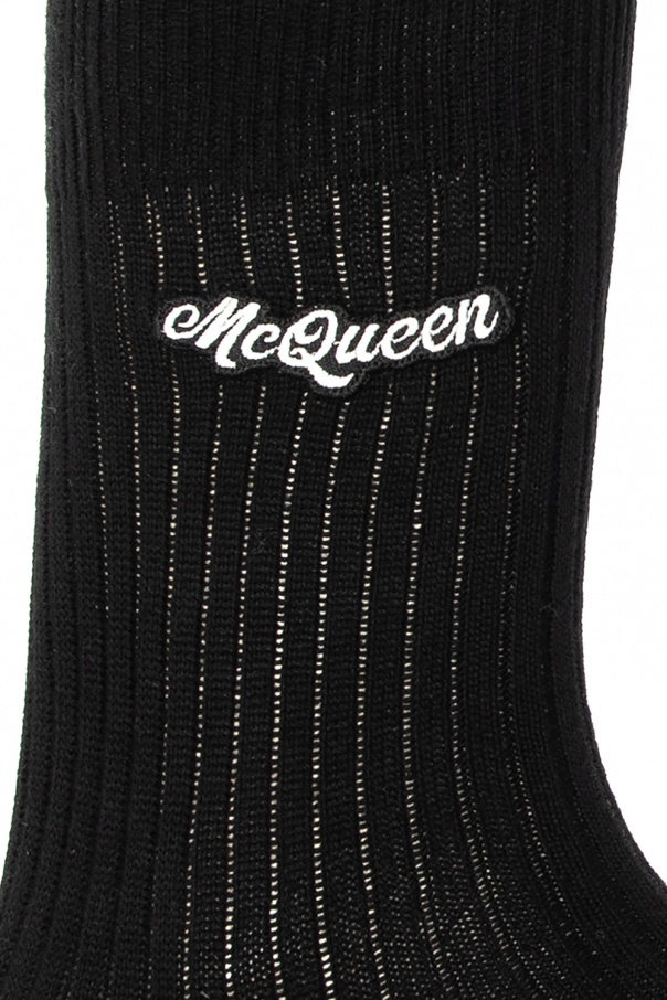 Alexander McQueen Logo-patched socks