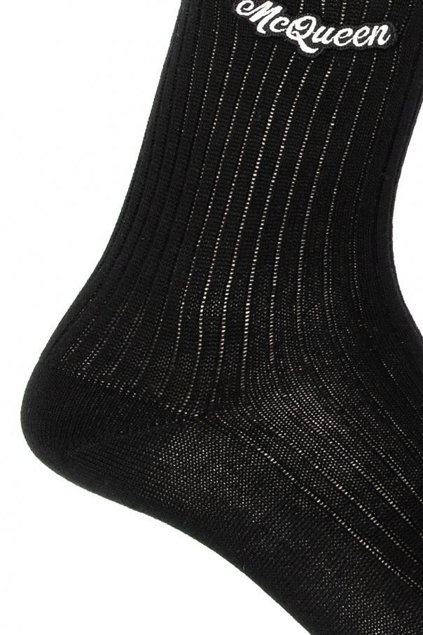 Alexander McQueen Logo-patched socks