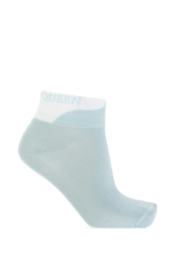 Alexander McQueen Socks with metallic thread