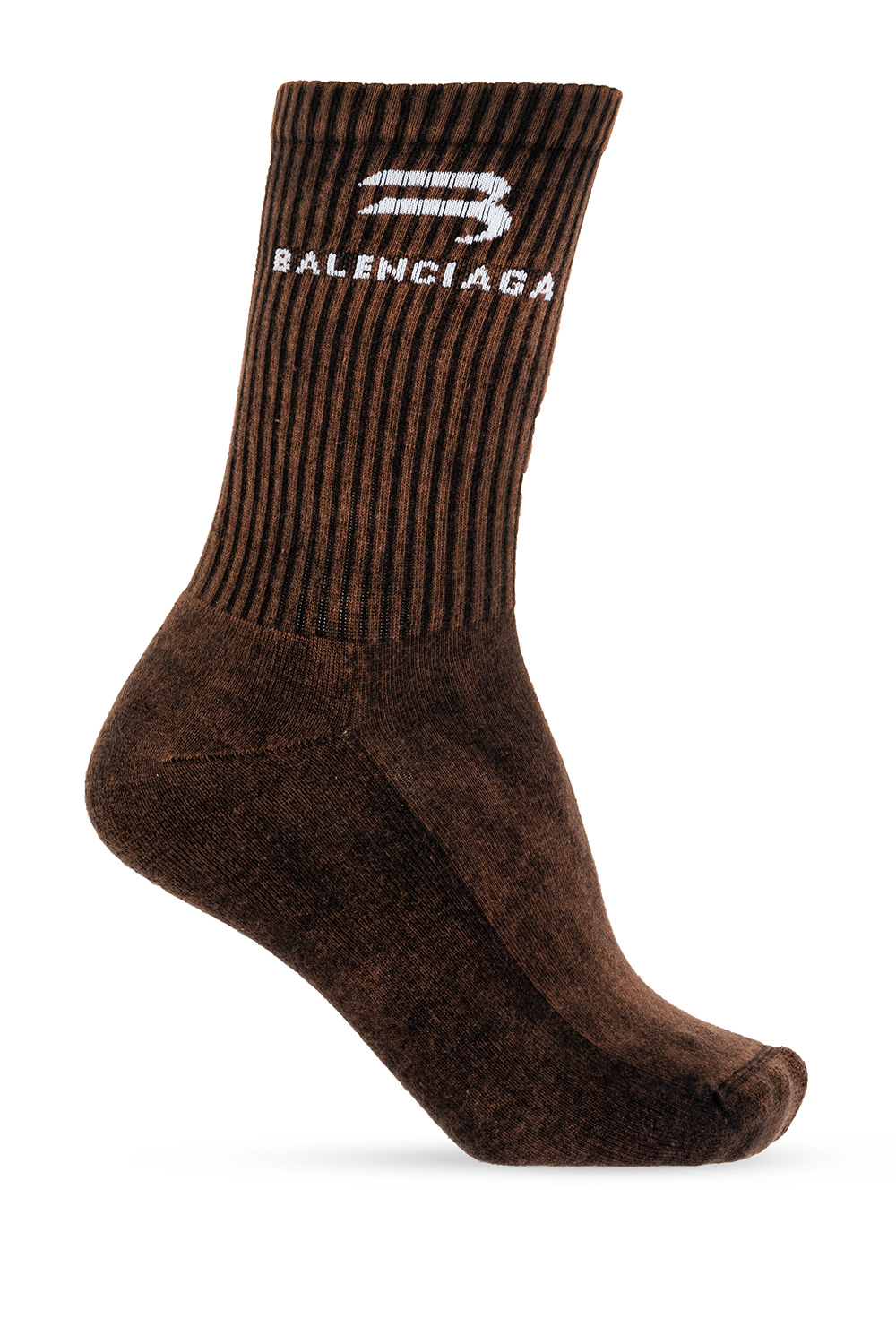 Balenciaga Ribbed socks with logo