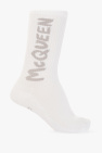 Alexander McQueen logo-embroidered layered T-shirt Weiß