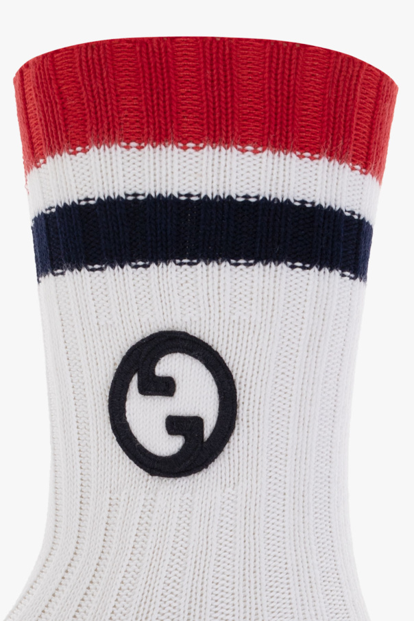 gucci plaque Socks with logo