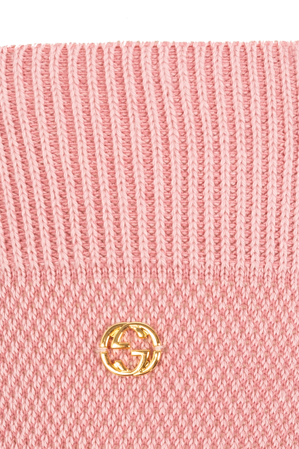 Gucci Pink Gg Supreme Tights In 5900 Pink