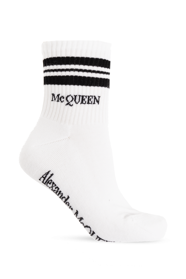 Cotton socks with logo od Alexander McQueen