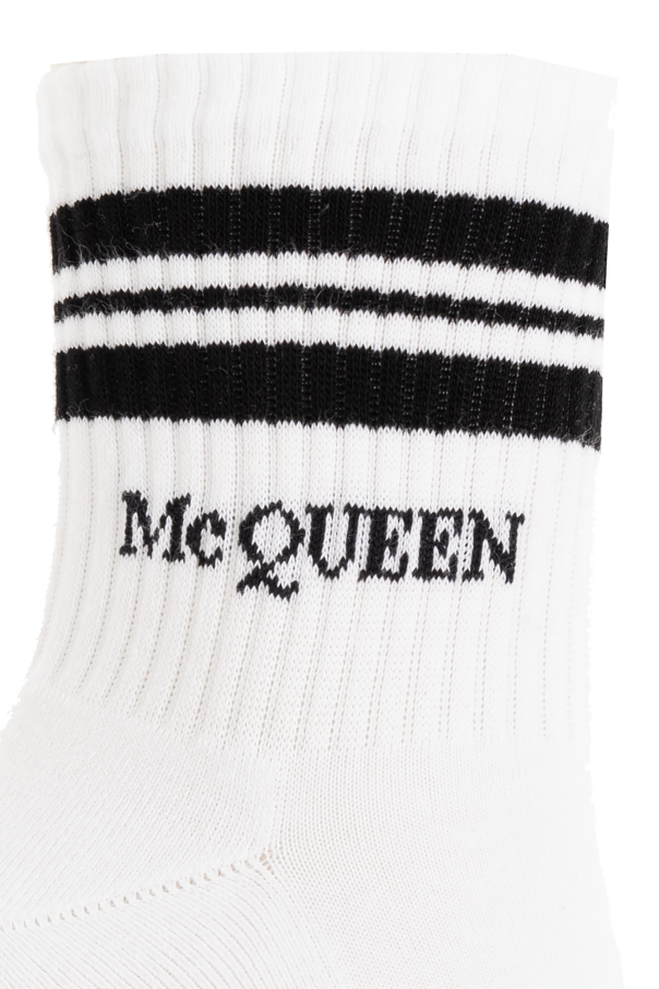 Alexander McQueen Bawełniane skarpety z logo