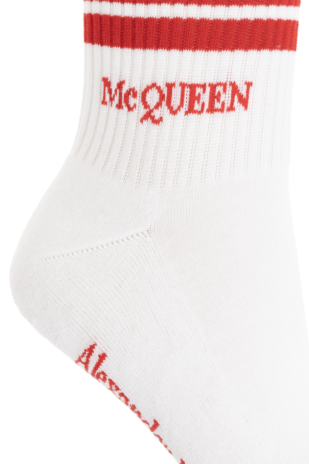 Alexander McQueen Bawełniane skarpety z logo