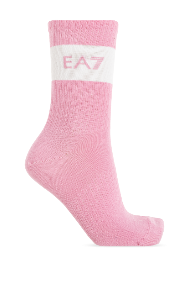 EA7 Emporio Armani 2-pack socks with logo