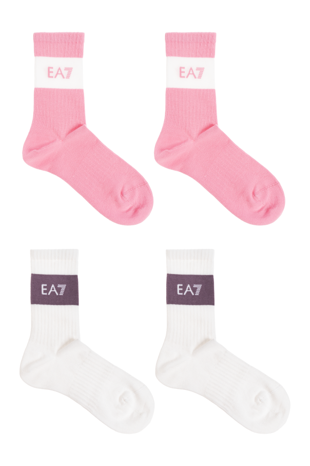 EA7 Emporio Armani 2-pack socks with logo
