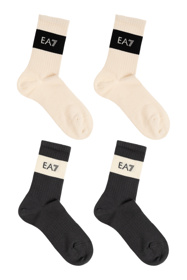 EA7 Emporio Armani Two-pack of socks with logo