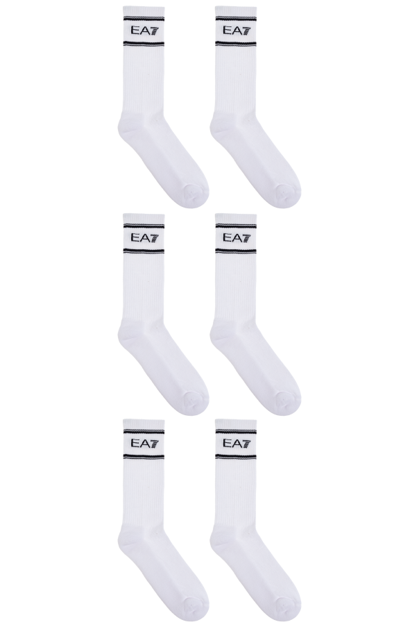 EA7 Emporio Armani Three-pack of socks with logo