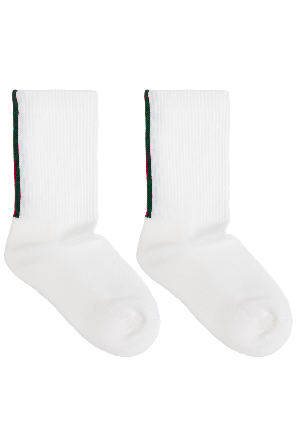 Gucci Kids Socks with 'Web' stripe motif