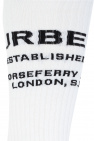 burberry Oxblood Socks with logo