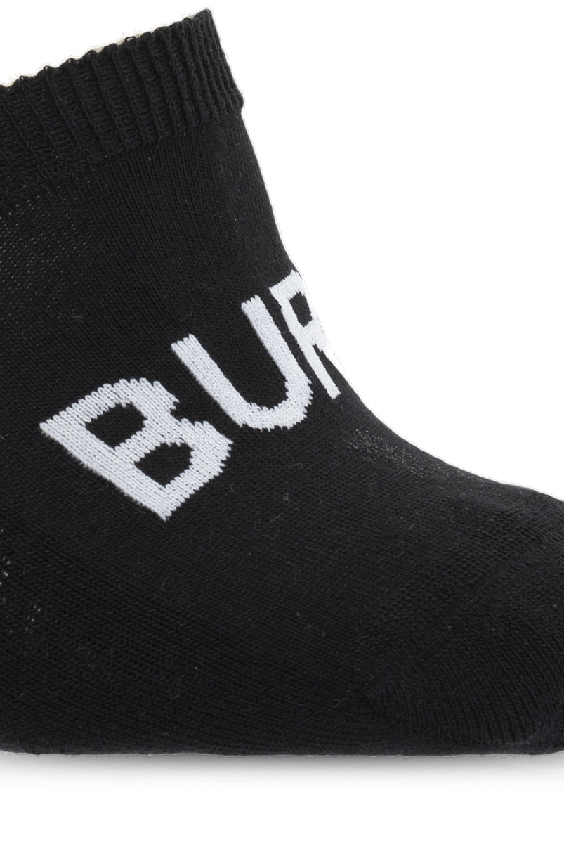 Burberry Logo-embroidered no-show socks