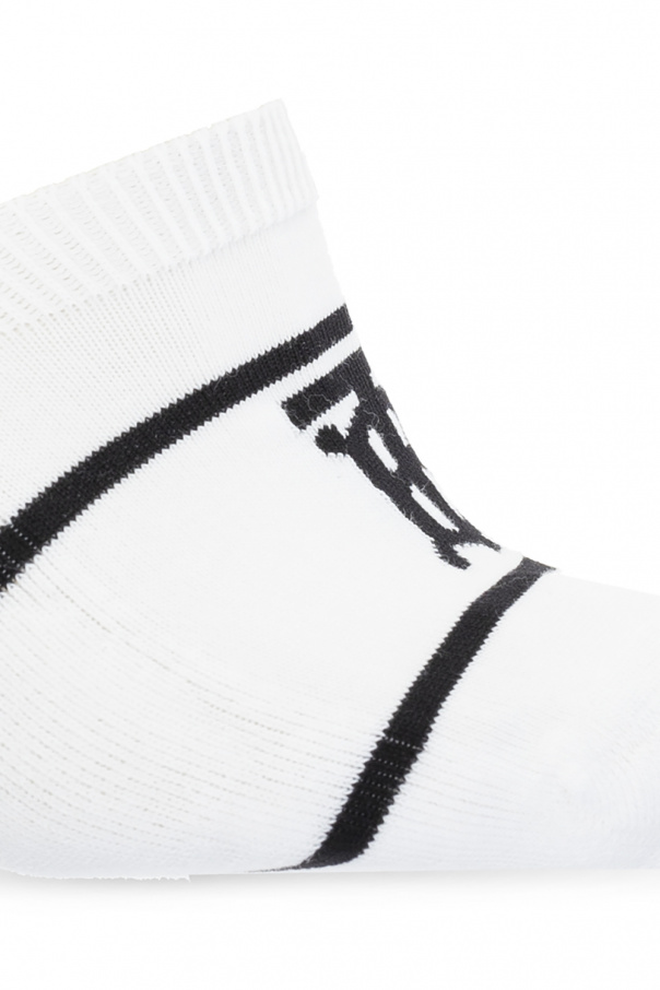 Burberry Logo-embroidered no-show socks