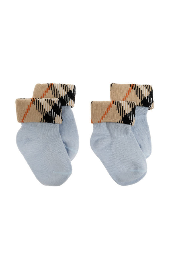 2-pack of cotton socks od Burberry Kids