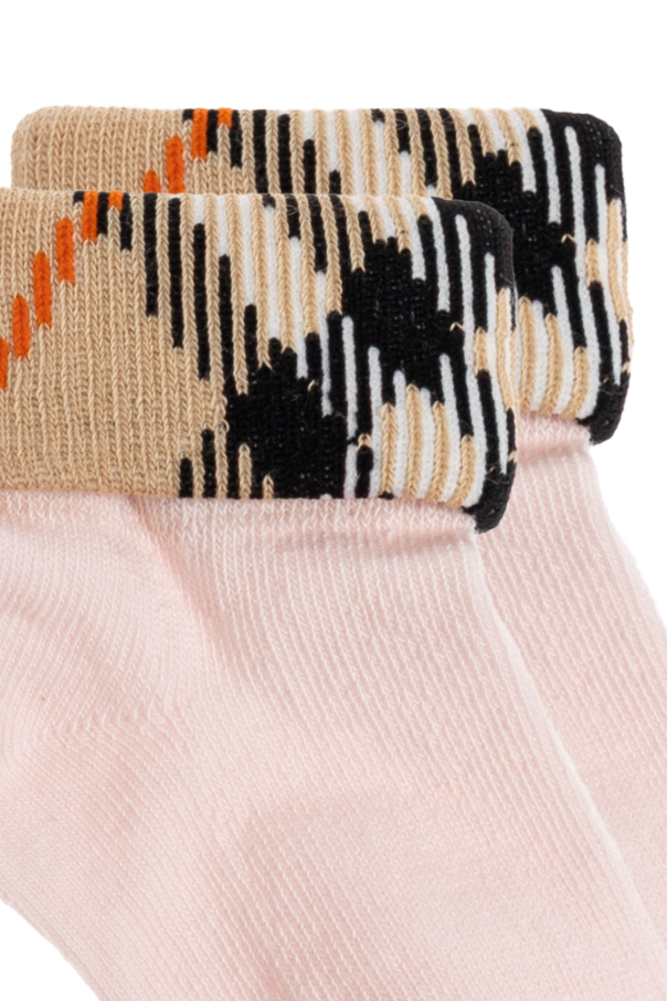 Burberry Kids Pack doble de calcetines de algodón