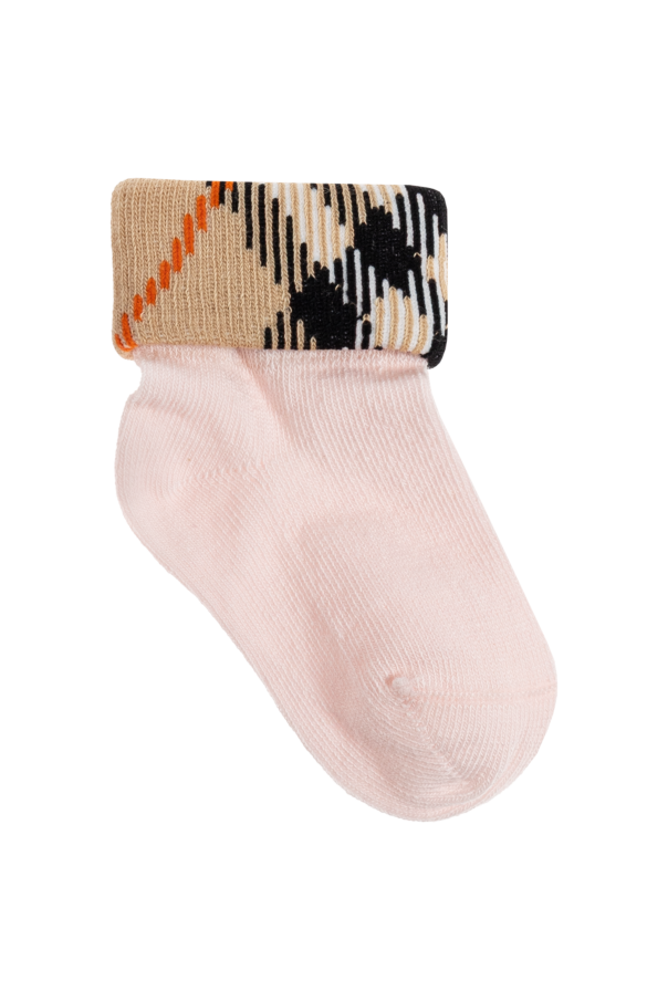 Burberry Kids Pack doble de calcetines de algodón