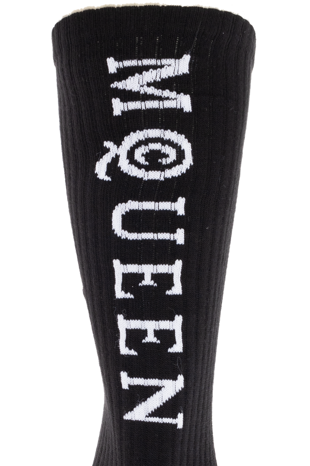 Alexander McQueen Baumwollsocken mit Logo