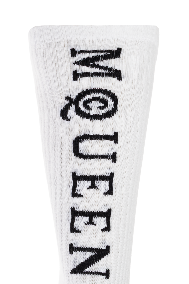 Alexander McQueen Cotton socks with logo