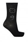 Ganni BLACK Lurex socks