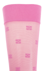 Ganni Monogrammed knee-high socks