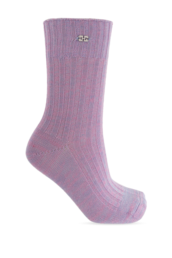 Ganni Socks with logo